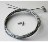 2 x Fibrax Barrel Ended Bicycle Bike Brake Cable Inners With Alloy Crimp Ends