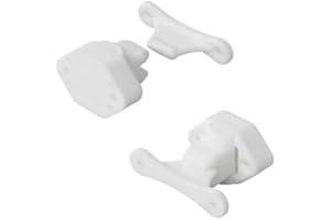 blntackle76 Juego de 2, 4, 6 u 8 topes de puerta para caravana, color blanco, para puerta de campista, puerta de servicio para autocaravana, cerradura de puerta (2 unidades)