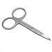 New Stainless Steel Facial Eyebrow Nose Hair Curved Tip Makeup Trimming Scissor