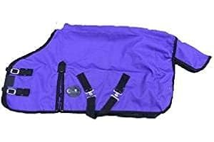 Cwell Equine Mini Lightweight Turnout Shetland Rug Pony Rug Foal Rug No Fill Purple (4 feet)