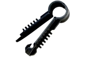 TDTPROFESIONAL Grapa Taco para Cable de 5mm en Color Negra GT45NE