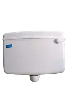 Ramoni Cistren Flushing ,Flash Tank , Side Handle PVC Body White-ivery-Pink-Blue 10 LTR Capacity, Bathroom Tolet Flash Tank (White)