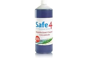 Safe4 1L Professional Disinfectant Cleaner Concentrate (1L, Lavender)