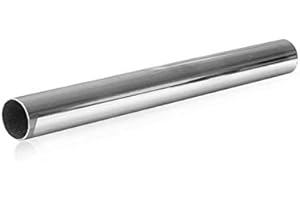 MODERIX Wardrobe Rail Round Chrome Hanging Rail 700MM Free END Supports & Screw