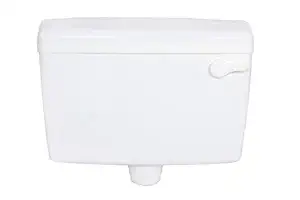 Swastik Plastic Side Handle Flushing Tank Cistern with Health Faucet (White)