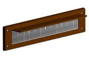 LOWENERGYSUPERMAKET Letterbox Cover Draught Excluder with Brush - Brown with Flap