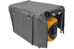 BAGS 4 EVERYTHING STANDARD GENERATOR COVER & FRAME FOR RIGHT PANEL WATERPROOF HEAVY DUTY CANVAS MATERIAL (GREY)