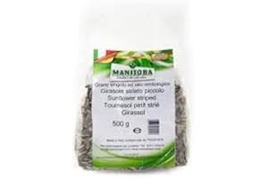 MANITOBA Semi Di Girasole Striato Per Uccelli E Roditori - 500 G