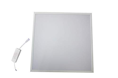 Tecnoluxeuro - Pannello LED quadrato da 60 x 60 cm, con cornice in alluminio, CA 85 - 265 V, 60 W, 4200 K