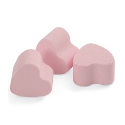 6 x Pink Rose Scented Bath Hearts Fizzers Mini Bombs 10g Each Mix & Match