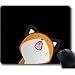 Produktbild Mauspad mit Fox Zeichnung Art Cartoon rutschfestem Neopren Gummi Standard Größe 22,9 cm (220 mm) X 17,8 cm (180 mm) X 1/8 (3 mm) Mauspad
