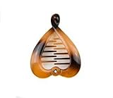 Mytoptrendz® Tort Brown Ponytail Clip Small Heart Shape Banana Hair Clip (Tort Brown)