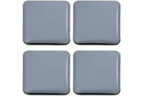 GOODWAY Lot de 16 patins autocollants en téflon - 25 x 25 mm - Revêtement PTFE - Patins en téflon - Patins pour meubles - Patins de chaise