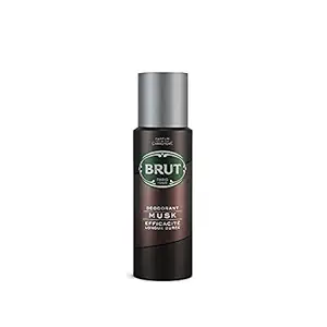 Brut Deodorant Spray for Men, Musk, Authentic, Elegant Musky Fragrance, Long Lasting Deo, 200 ml