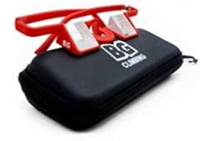 BG Climbing Belay Glasses for Rock Climbing – Comfortable Prism Glasses for Belaying – Climbing Gear & Accessories for Belayers (Red)