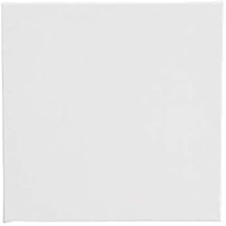 Artibetter 6PC Marco de pintura de madera Cuadrado de algodón sólido Estirado lienzo marco para dibujo pintura 15 x 15 cm (blanco)