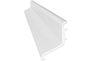 Exitex Rain Deflector 914mm – White - Aluminium Door Rain Guard for Inward & Outward Opening External Doors, Weather Bar to Deflect Rainwater