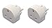 Produktbild UK-EUROPÄISCHER REISE-ADAPTER, 3 BIS 2-STIFT-REISE-PLUG/ADOPTER 2-STIFT-ADAPTER (Paket von 2)
