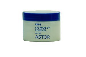 Astor Eye Make-up Remover Pads mit Öl, 50er
