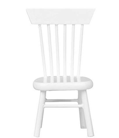 Preisvergleich Produktbild Jushi 12.01 Puppenhaus Miniatur-Möbel Holzstuhl Weiß