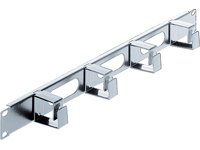 Intellinet Kabelmanagement für 48,3 cm 19" Schränke 1 HE 4 kleine Kunststoffringe grau 711043
