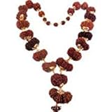 Retrend Design Sarva Siddha Mala Fine & Original Beads 1 to 14 Face Rudraksha with Gouri Shanker & Ganesh