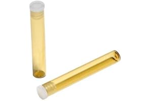 MV-VERSAND 30 Stück Flachbodengläser | Globuligläser | UV-Schutz braune Laborgläser | Laborgefäß erhältlich in Klarglas oder Braunglas | Reagenzglas stehend mit Lamellenstopfen - ca. 1,5g, 52,5 x Ø8mm