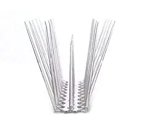 PARC Bird Spikes Pigeon Control, Polycarbonate Bird Spikes Transparent (Cover 5 Rft, Set of 5 Pcs)