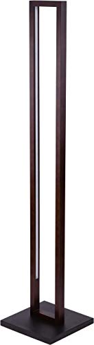 Preisvergleich Produktbild Stehlampe Standleuchte innen Bodenlampe Led modern Wohnzimmer Holz (Nuss 3100)