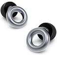 Loop Earplugs for Noise Reduction (2 Ear Plugs) High Fidelity Ear Protection for Concerts, Work Noise Reduction, Studying, Musicians, Motorcycles, Relaxation - 20 dB Filter Sound Blocking - Silver