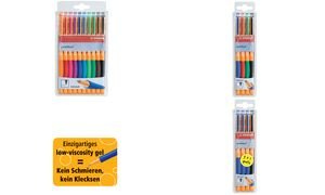 STABILO Gel-Roller pointVisco, 4er Kunststoff-Etui