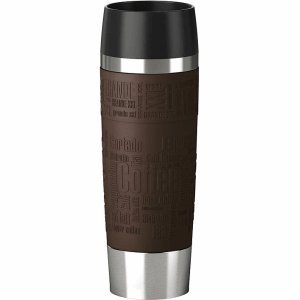 Preisvergleich Produktbild Emsa Isolierbecher Travel Mug Grande 0,5l braun / Silber
