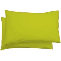 Pack Of 2 Plain Dyed Poly-Cotton Housewife Pillowcases - Easy Care Available In 19 Colours - Pillow Case Pair 50x75cm (Lilac
