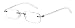 Produktbild Rainbow safety Damen Herren Randlose Lesebrille Lesehilfe Antireflex Beschichtung Helium (+2.00D Transparent)