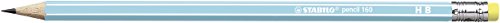 STABILO B-50743-10 160 Bleistift mit Radierer, Härtegrad HB, 12er Pack, petrol/gelb/orange/blau/rosa - 4