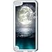 Produktbild iPod 5 Fällen, iPod Touch 5 Fällen, weiß Super Moon Blue Ocean Ideen Fashion Muster Schutz leicht kratzfest Ultra Slim Hard PC Snap On Back Shell Schutz Skin Schutzhülle für iPod Touch5 5.
