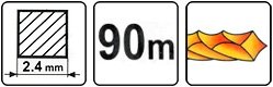 Mähfaden Silent 2,4 mm x 90 m 89484 - 3