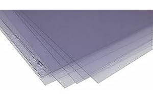 FOAMBOARD WAREHOUSE A4 Clear PVC Sheets – 400 Micron – Pack of 10 – Lightweight Transparent Plastic Film for Craft, Covers, Overlays, Binding & Office Use