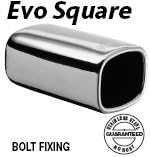 E-Tech Evo Car Polished Stainless Steel Square Exhaust Tip