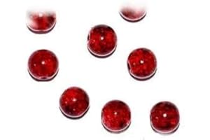 RIGA Infun Automotive spark plugs-Round Crackle Glass Beads (Ref:13A18) L8