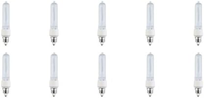 E11 JD Type Mini Edison Base AC 240V Halogen Tungsten Light Bulb Lamp MES Replacement for E11 Screw Fittings of Home, Kitchen & Photography Equipment, Warm White in Frosted Lense, 75W (Pack of 10)