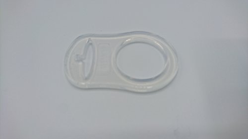 Preisvergleich Produktbild Silikonring (Adapter) für Schnullerketten transparent (1)