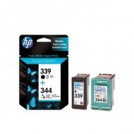 HP Nr. 339 schwarz (C8767E) + 344 (C9363E) farbig Kombipackung