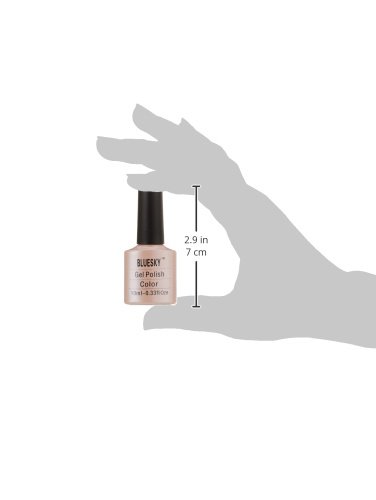 Bluesky UV LED Gel auflösbarer Nagellack 10ml Grapefruit sparkle, 1er Pack (1 x 10 ml) - 4