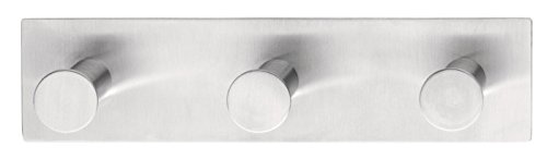 Preisvergleich Produktbild 6 x Tesa Powerbutton Hakenleiste Classic chrom matt