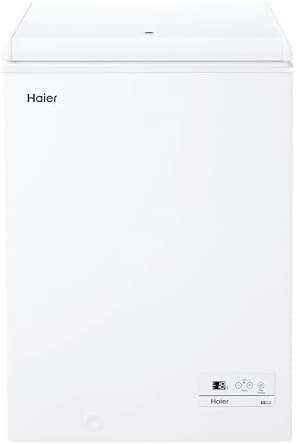 Haier Chest Serie 3, Congelatore a Pozzetto 97L, Classe E, Congelamento Rapido, Display, 84,5x54,5x49 cm (AxLxP), Freezer Statico Compatto, HCE100E - Bianco