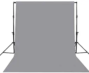 DigiX Polyester Wrinkle Resistant Background Cloth for Photo Studio and Outdoor Photography Backdrop Lekera Cloth 8x12ft with Carry Bag (Grey)
