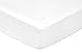 Produktbild AmazonBasics Spannbetttuch, Baumwoll, Satin Fadenzahl 400, knitterarm, 135 x 190 x 30 cm - Weiß