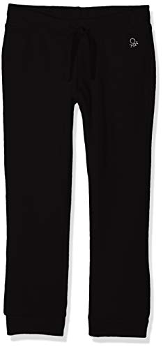 UNITED COLORS OF BENETTON Pant Felpa Pasico Pantalon, Noir (Nero 100), 134 (Taille Fabricant: Medium) Fille