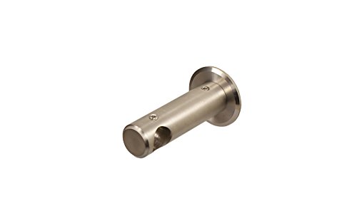 Edelstahl Wandhalter Deckenhalter für 12 mm Gardinenstangen geschlossen 5 cm